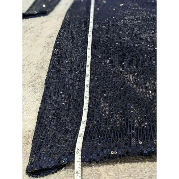 NWT Lauren Ralph Lauren Women's Dress Sparkling Midnight Blue Size 6 MSRP $265 - Picture 8 of 9